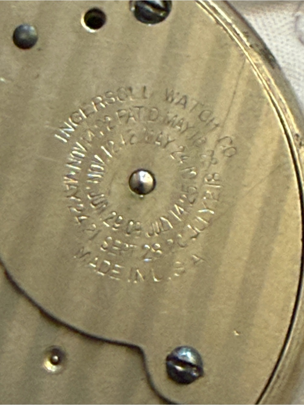 Vintage Ingersoll Yankee Pocket Watch - Non-Working - For Parts or Repair 50mm - Picture 8 of 12